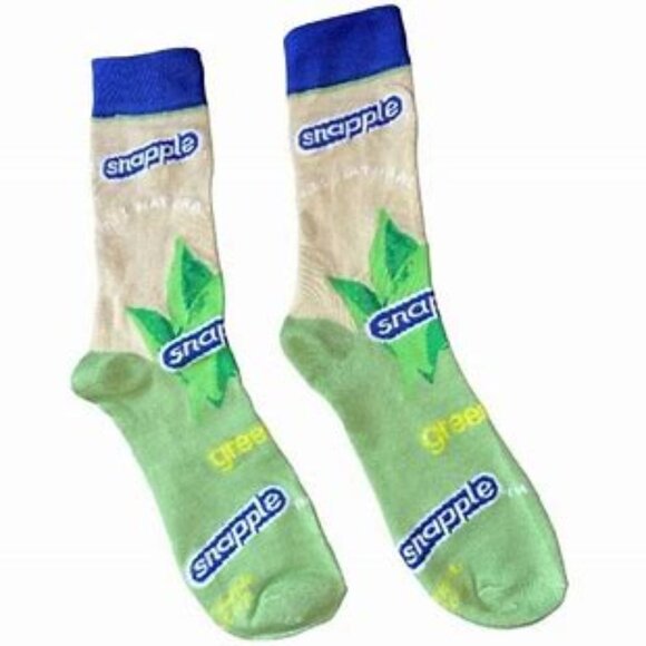3 Pair Novelty Crew Socks Snapple, Nutter Butter, Mtn Dew Major Melon Men 6-12 - Picture 3 of 4